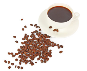 coffee cup & beans