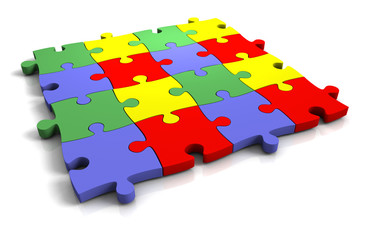 set of jigsaw puzzle