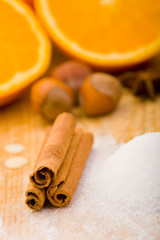 Zimt und andere Backzutaten