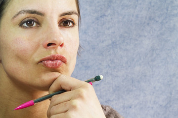 doubtful woman