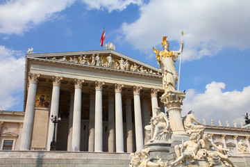 Fototapeta na wymiar Austria - parliament building in Vienna