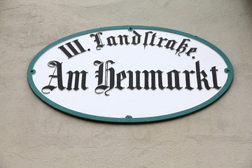 Vienna sign - Am Heumarkt street