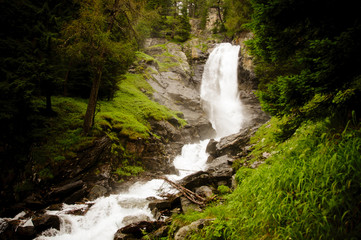 Naklejka premium Power of water - Saent waterfalls in the Italian mountains