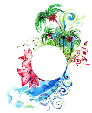 tropical banner