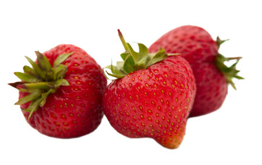 strawberries isolated