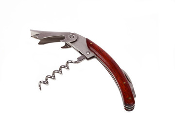 Korkenzieher vor wei&szlig;em Hintergrund