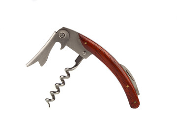 Edler Korkenzieher vor wei&szlig;em Hintergrund