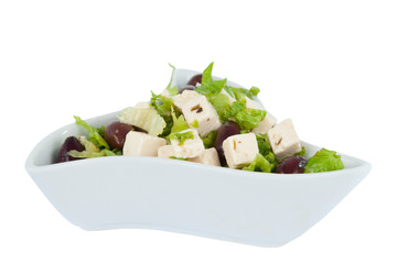 feta cheese with olives