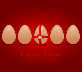 vector greeting cards with eggs, dedicated to Happy Ester  Day
