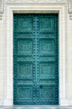 Pantheon doors in Paris