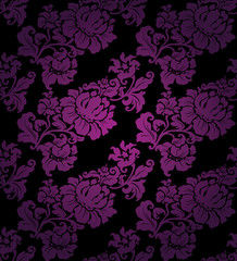 Fototapeta premium Floral Seamless lilac pattern