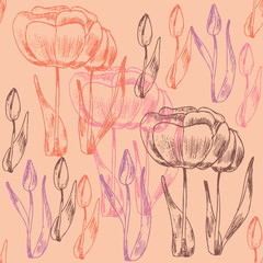 seamless flower background