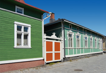 Fototapeta na wymiar Colors of Wooden Finland