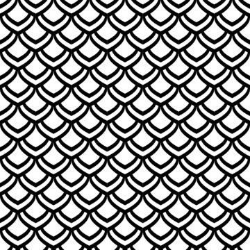 Seamless pattern. "Fish scale" motif.