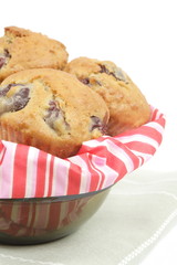 cherry muffins ready to eat