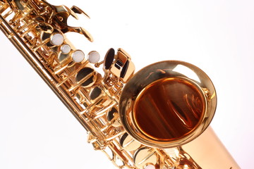 Teil eines Saxophons