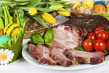 traditional easter roasted pork