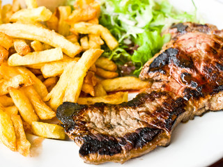 Delicious juicy steak beef meat