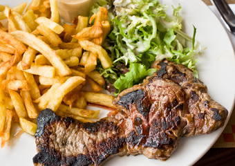 Delicious juicy steak beef meat