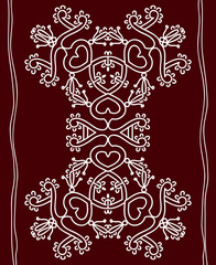 Folk Motif Desgin wall painting