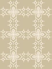 east ornament on brown background
