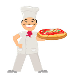 chef with pizza