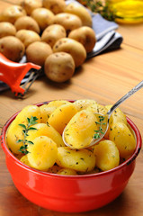 Potatoes with fresh herbs