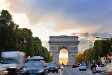 Fototapete Rund Arc de Triomphe, Paris, Frankreich © .shock