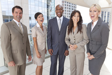 Interracial Men & Women Business Team