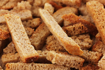 Appetizing rusks close-up