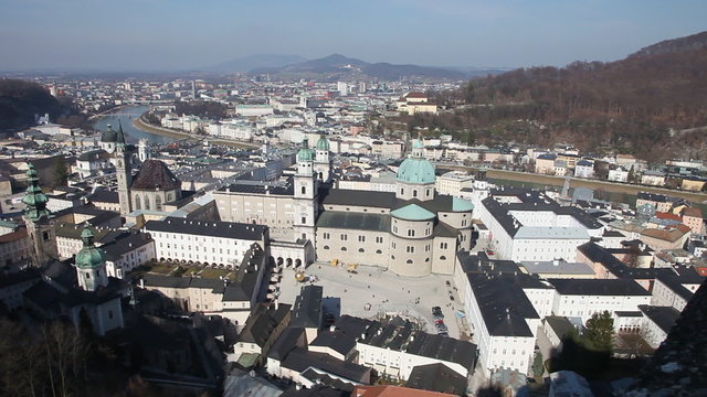 Aerial view at Salzburg, Austria