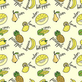 Yellow fruits pattern