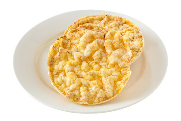 corn diet cookies on the plate