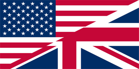 UK USA flags © Claudio Divizia