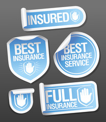 Insurance service stickers