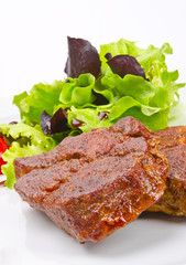 Fleisch vom Schweinenacken