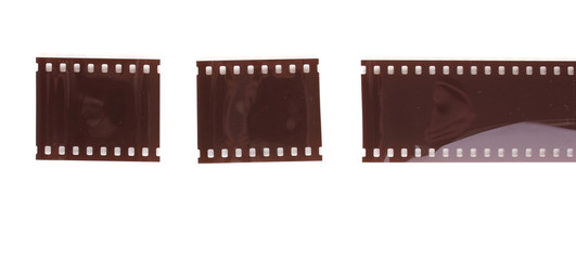 Photo film isolated on white