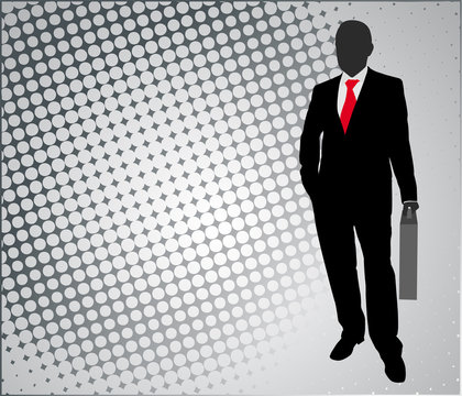 businessman on the abstract background