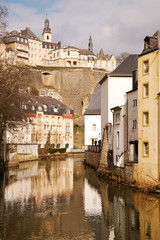Grund and Ville Haute above, Luxembourg city