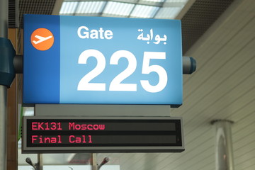 Flight information board