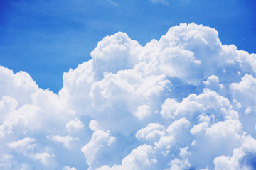 High detail cloud on blue sky background - 39799061