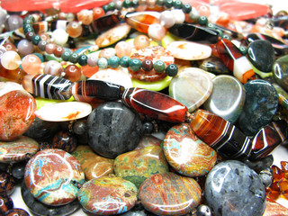 heap of semiprecious beads