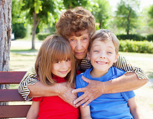 Grandmother with grandchild