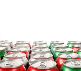 Pattern of soft drink can tops