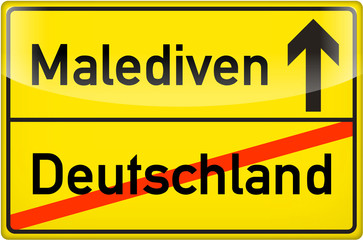 auf die Malediven
