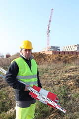 Foreman on a construction site