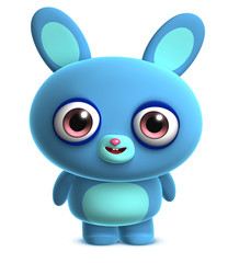 cute blue bunny