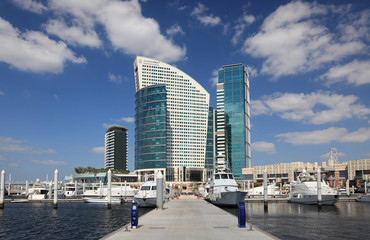 Fototapeta premium Marina at Dubai Festival City, United Arab Emirates