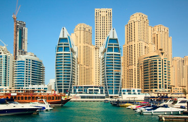 Fototapeta na wymiar Dubai. Miasto scape na lato