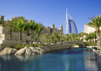 Naklejka premium Panoramę Dubaju